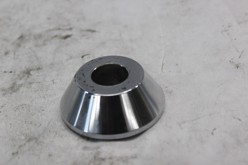 AFTERMARKET FRONT RIGHT AXLE SPACER CHROME 22MM 0.855 IN THICK 2001 H-D SOFTAIL