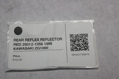 REAR REFLEX REFLECTOR RED 28012-1056 1986 KAWASAKI ZG1000