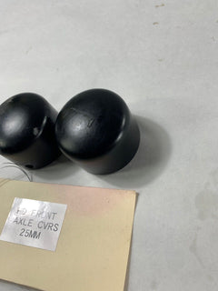 Harley Davidson Domed Axle Covers Flat Black 25mm Touring Models 2008-2020
