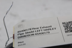 65400179 Rear Exhaust Pipe Shield LEFT HARLEY DAVIDSON 65400179