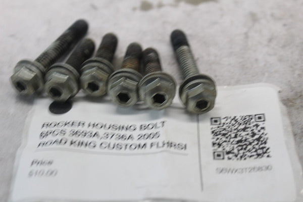 ROCKER HOUSING BOLT 6PCS 3693A,3736A 2005 ROAD KING CUSTOM FLHRSI