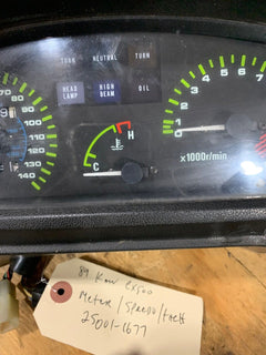 25001-1677 Kawasaki Meter 1989 EX500 Speedo Tach  8049 Miles