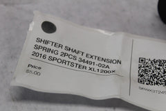 SHIFTER SHAFT EXTENSION SPRING 2PCS 34491-02A 2016 SPORTSTER XL1200X