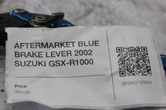 AFTERMARKET BLUE BRAKE LEVER 2002 SUZUKI GSX-R1000
