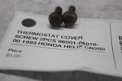 THERMOSTAT COVER SCREW 2PCS 96001-06016-00 1993 HONDA HELIX CN250