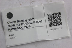 Clutch Bearing (6001 C3ML01) 92045-1235 2002 KAWASAKI ZX-6