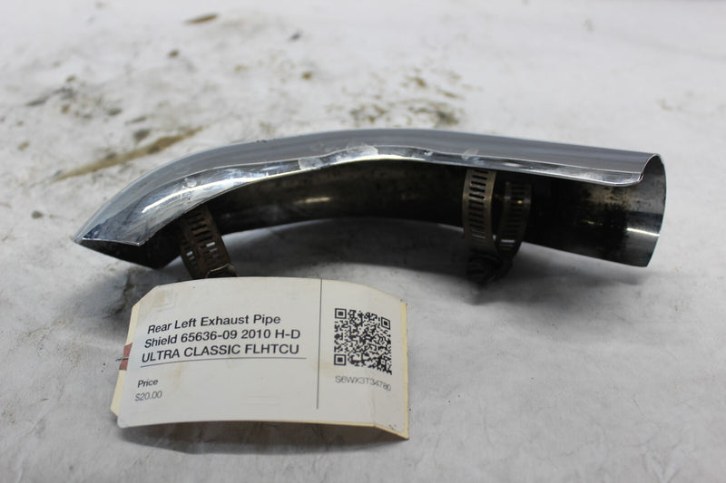 Rear Left Exhaust Pipe Shield 65636-09 2010 H-D ULTRA CLASSIC FLHTCU