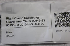Right Clamp Saddlebag Guard Inner/Outer 90946-93 90935-93 2010 H-D ULTRA CLASSIC