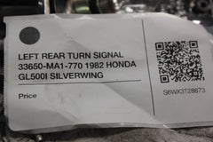 LEFT REAR TURN SIGNAL 33650-MA1-770 1982 HONDA GL500I SILVERWING