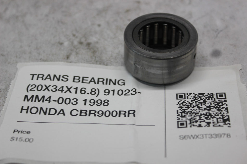 TRANS BEARING (20X34X16.8) 91023-MM4-003 1998 HONDA CBR900RR