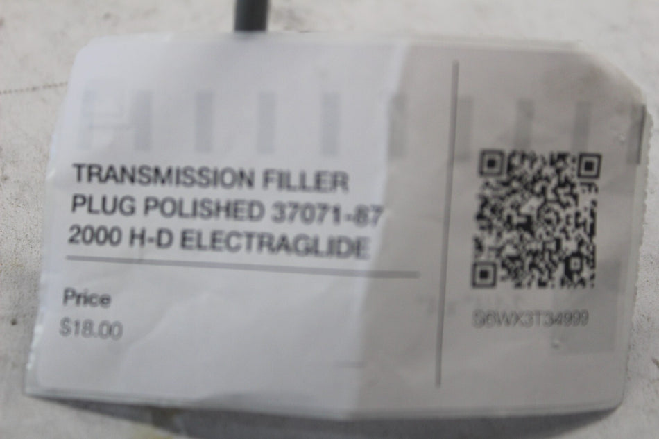 TRANSMISSION FILLER PLUG POLISHED 37071-87 2000 H-D ELECTRAGLIDE FLHT