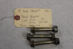 OEM Honda Motorcycle 1999 CBR600F4 Shock Absorber Link Plate Bolts(10x62)