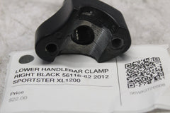 LOWER HANDLEBAR CLAMP RIGHT BLACK 56116-82 2012 SPORTSTER XL1200