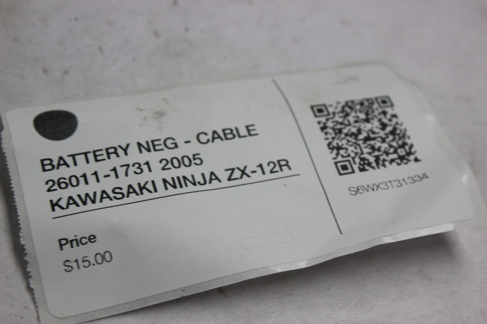 BATTERY NEG - CABLE 26011-1731 2005 KAWASAKI NINJA ZX-12R