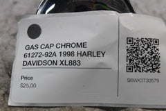 GAS CAP CHROME 61272-92A 1998 HARLEY DAVIDSON XL883