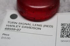 TURN SIGNAL LENS (2) (RED) HARLEY DAVIDSON 68559-07