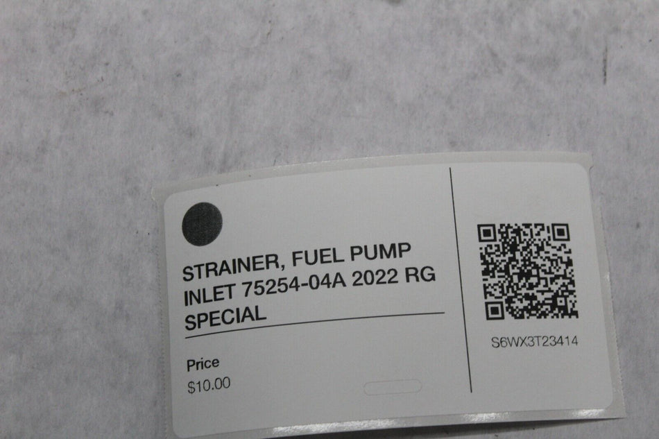 STRAINER, FUEL PUMP INLET 75254-04A 2022 RG SPECIAL
