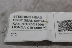 STEERING HEAD DUST SEAL 53214-KA4-701(700)1998 HONDA CBR900RR