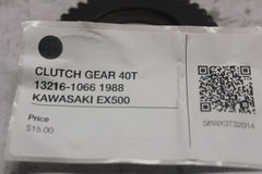 CLUTCH GEAR 40T 13216-1066 1988 KAWASAKI EX500
