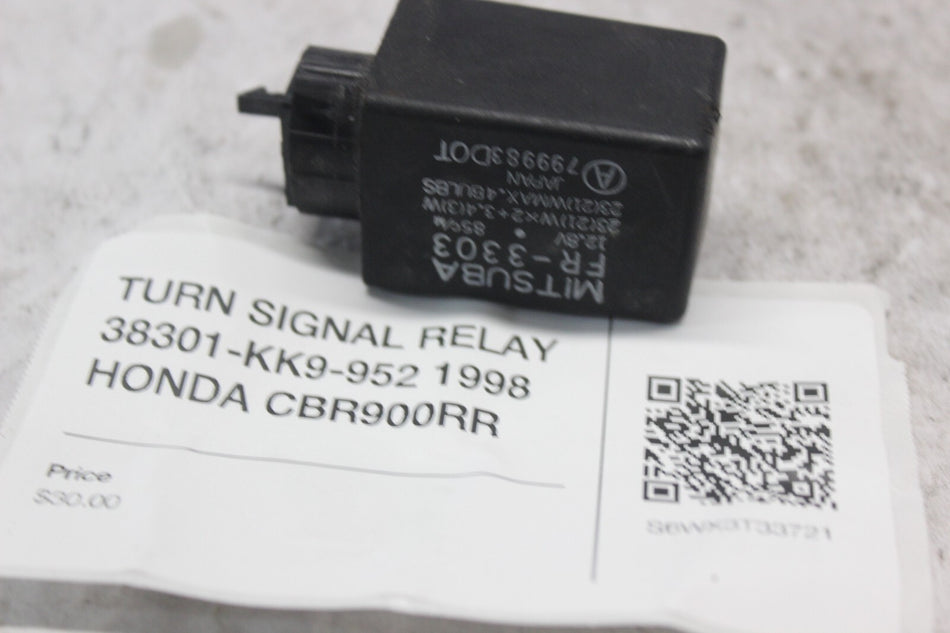 TURN SIGNAL RELAY 38301-KK9-952 1998 HONDA CBR900RR