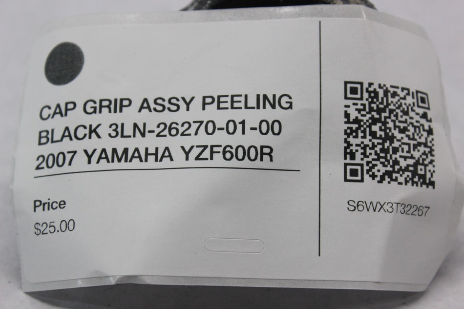 CAP GRIP ASSY PEELING BLACK 3LN-26270-01-00 2007 YAMAHA YZF600R