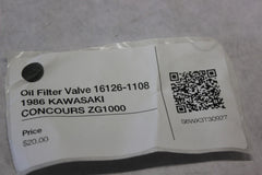Oil Filter Valve 16126-1108 1986 KAWASAKI CONCOURS ZG1000