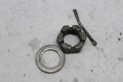 CASTLE NUT 22MM 92210-1411,WASHER 92200-1623 2004 KAW KX250F