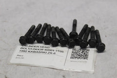 CYLINDER HEAD BOLT (12) 6X38 92001-1105 1992 KAWASAKI ZX-6