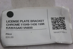 LICENSE PLATE BRACKET CHROME 11049-1436 1996 KAWASAKI VN800