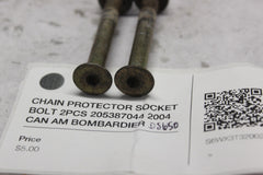 CHAIN PROTECTOR SOCKET BOLT 2PCS 205387044 2004 CAN AM BOMBARDIER DS650