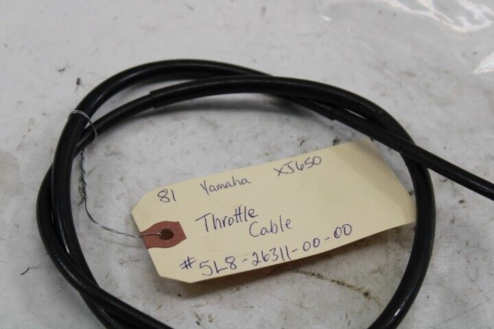 OEM Yamaha Motorcycle 1981 XJ650 Throttle Cable #5L8-26311-00-00