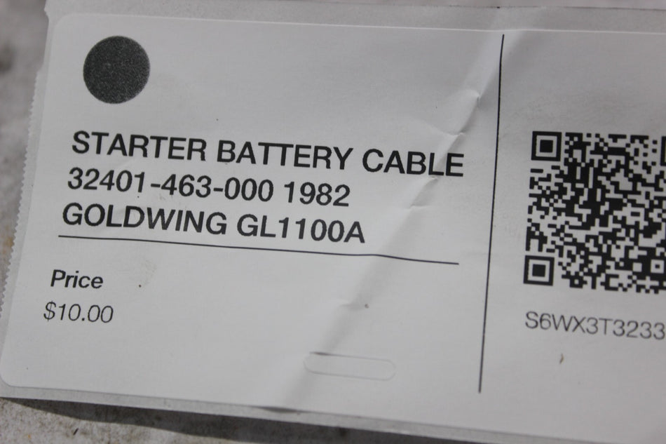 STARTER BATTERY CABLE 32401-463-000 1982 GOLDWING GL1100A