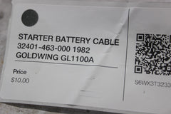STARTER BATTERY CABLE 32401-463-000 1982 GOLDWING GL1100A
