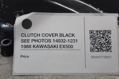 CLUTCH COVER BLACK SEE PHOTOS 14032-1231 1988 KAWASAKI EX500