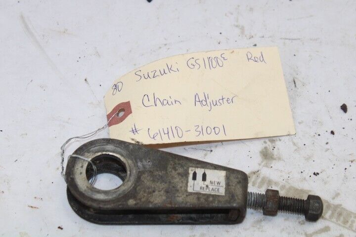 OEM Suzuki Motorcycle Chain Adjuster 61410-31001 1980 GS1100E Red