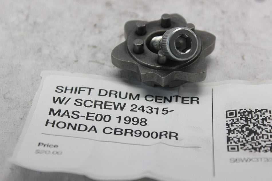 SHIFT DRUM CENTER W/ SCREW 24315-MAS-E00 1998 HONDA CBR900RR