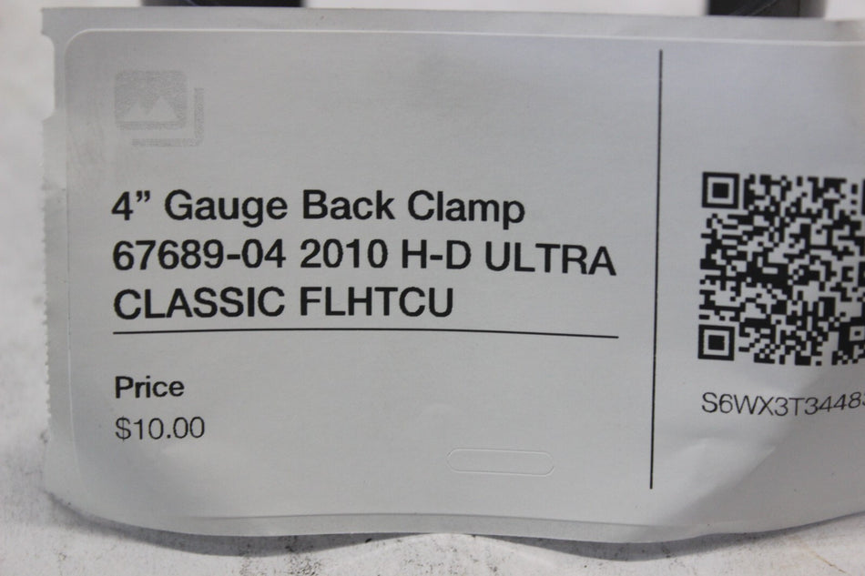4” Gauge Back Clamp 67689-04 2010 H-D ULTRA CLASSIC FLHTCU