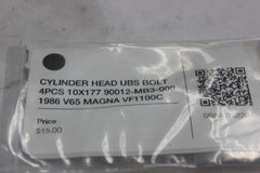 CYLINDER HEAD UBS BOLT 4PCS 10X177 90012-MB3-000 1986 V65 MAGNA VF1100C