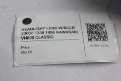 HEADLIGHT LENS W/BULB 23007-1338 1996 KAWASAKI VN800 CLASSIC