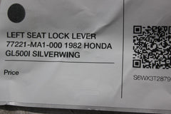 LEFT SEAT LOCK LEVER 77221-MA1-000 1982 HONDA GL500I SILVERWING