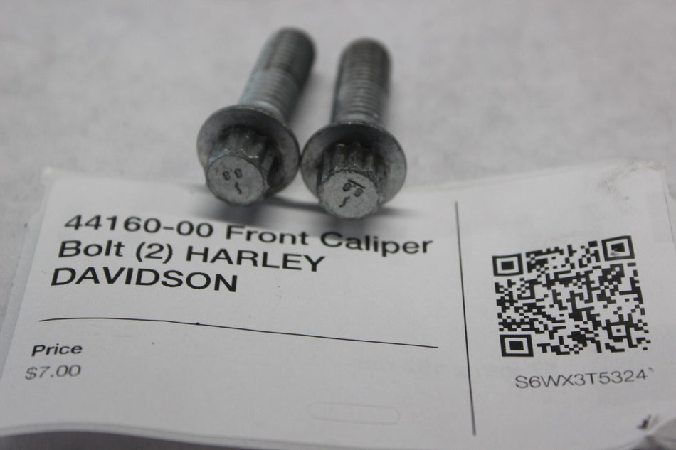 44160-00 Front Caliper Bolt (2) HARLEY DAVIDSON