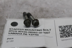 STARTER MOUNTING BOLT 2PCS 90105-06083-00 2007 YAMAHA R6 YZFR6