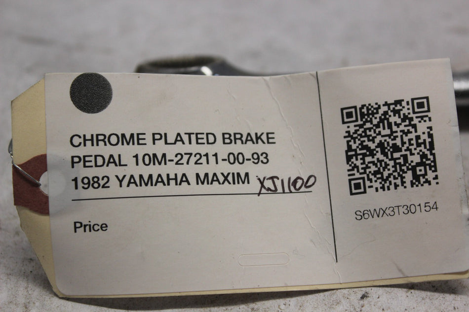 CHROME PLATED BRAKE PEDAL 10M-27211-00-93 1982 YAMAHA MAXIM XJ1100