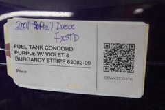 FUEL TANK CONCORD PURPLE W/ VIOLET & BURGANDY STRIPE 62082-00 2001 FXSTD