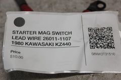 STARTER MAG SWITCH LEAD WIRE 26011-1107 1980 KAWASAKI KZ440