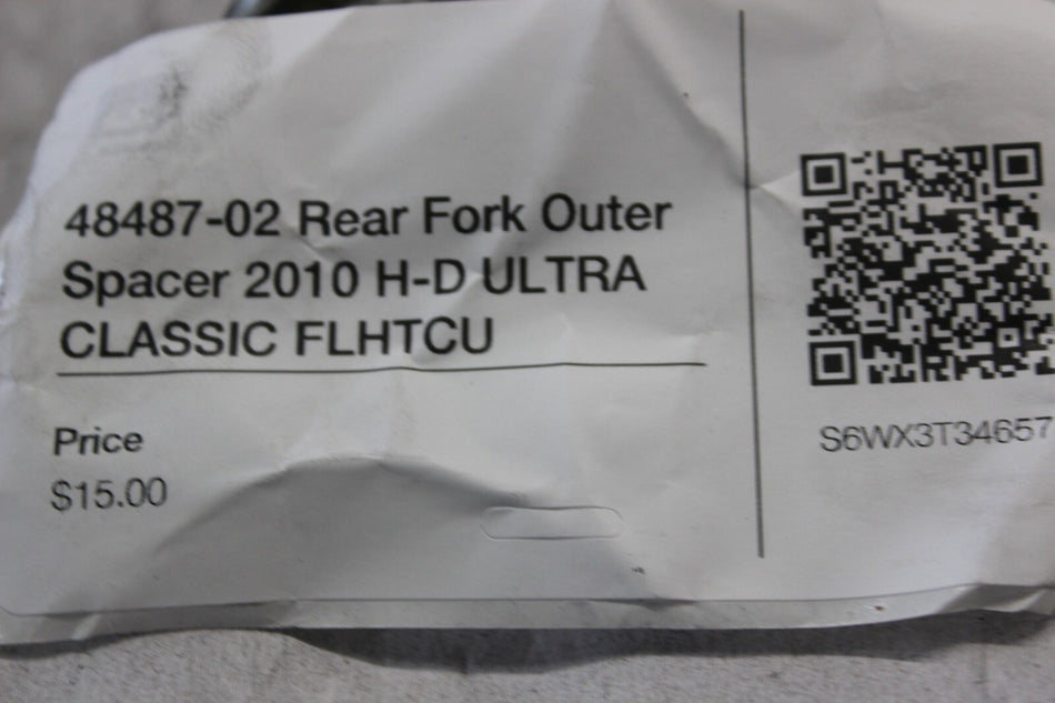 48487-02 Rear Fork Outer Spacer 2010 H-D ULTRA CLASSIC FLHTCU