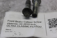 Front Brake Caliper Screw (2)44160-00 2010 H-D ULTRA CLASSIC FLHTCU