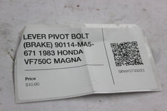 LEVER PIVOT BOLT (BRAKE) 90114-MA5-671 1983 HONDA VF750C MAGNA