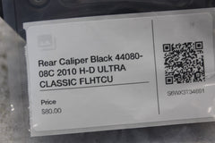 Rear Caliper Black 44080-08C 2010 H-D ULTRA CLASSIC FLHTCU