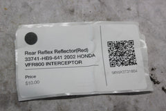 Rear Reflex Reflector (Red) 33741-HB9-641 2002 HONDA VFR800 INTERCEPTOR
